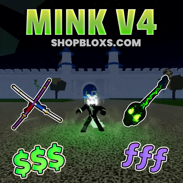 🔥 Mink V4 👀 + Random AWAKEND fruit Blox Fruits Account (Read description)